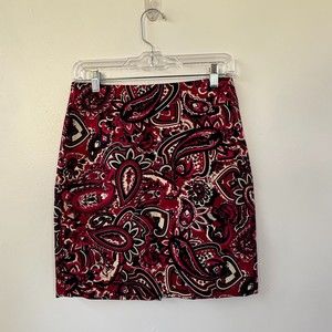 Talbots Petites Paisley Skirt Size 4P